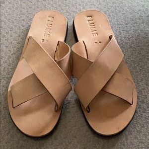 NEW Plume leather sandals sz 40